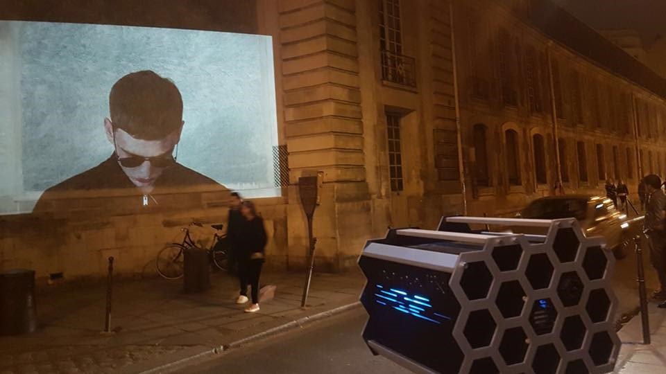 Guerilla Outdoor Projections Paris